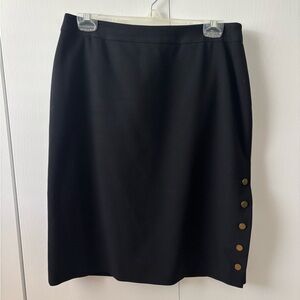 Tahari Black Knee-Length Skirt